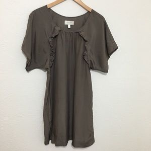 Slate Grey Ruffle Shift Dress - Moulinette Soeurs